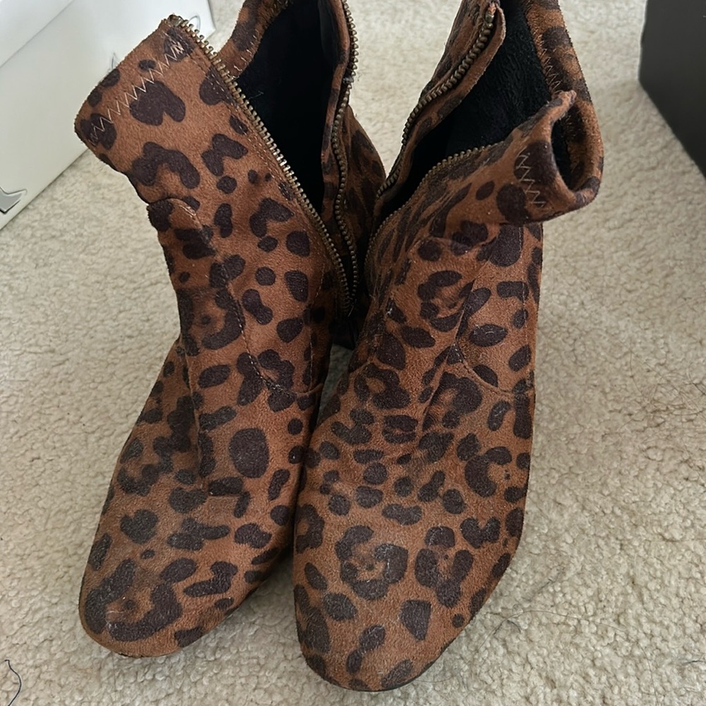 Cheetah booties